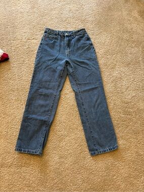 SHEIN Women's Relaxed Blue Denim Jeans